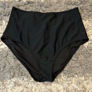 High-waist modest swim bottoms